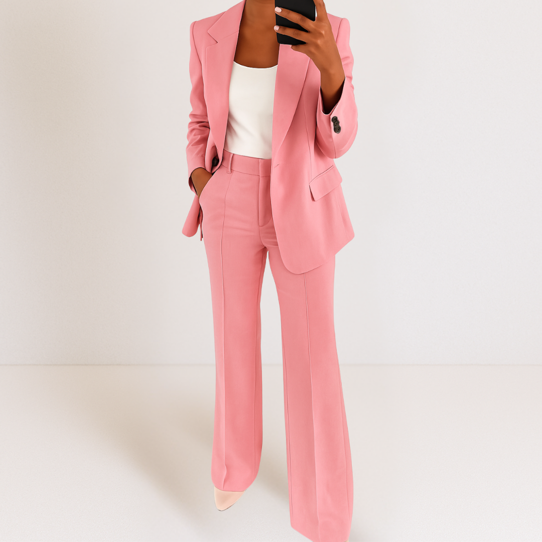Ensemble blazer et pantalon sur mesure Elena