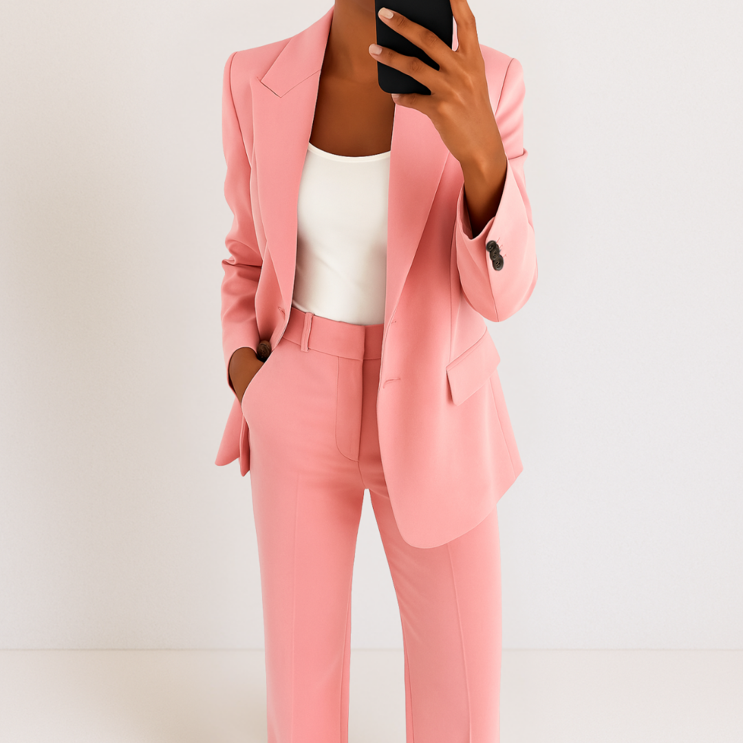 Ensemble blazer et pantalon sur mesure Elena