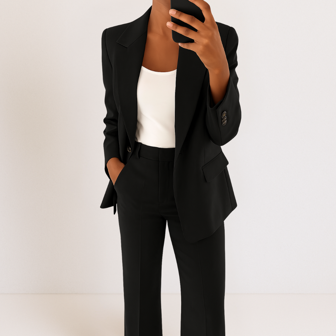 Ensemble blazer et pantalon sur mesure Elena