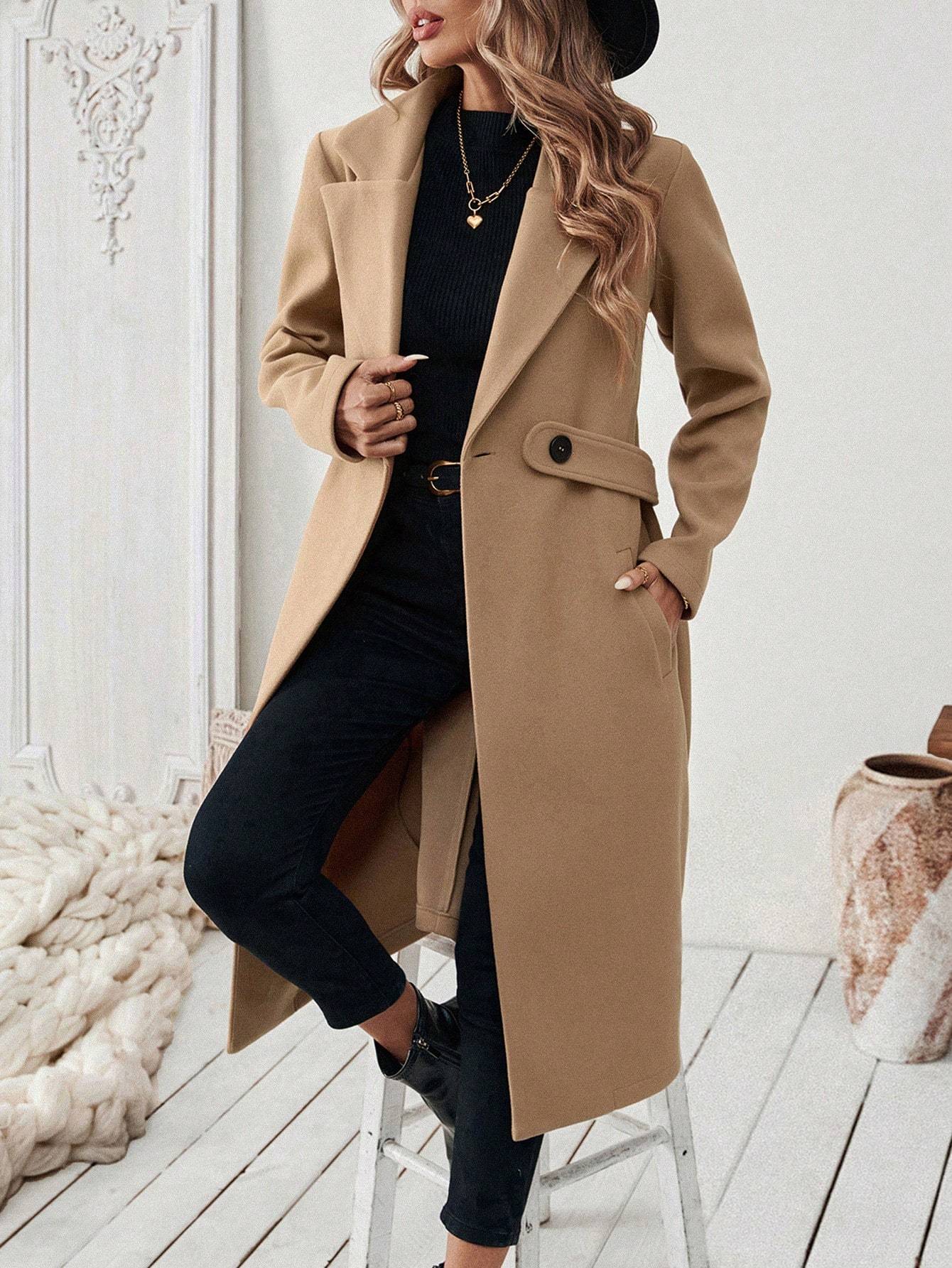 Manteau élégant en tweed Noa