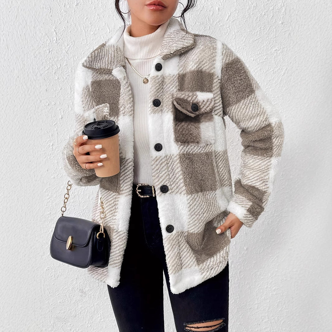 Veste polaire en peluche Paula