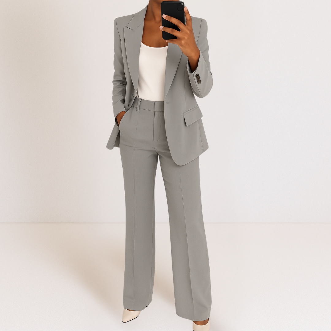 Ensemble blazer et pantalon sur mesure Elena