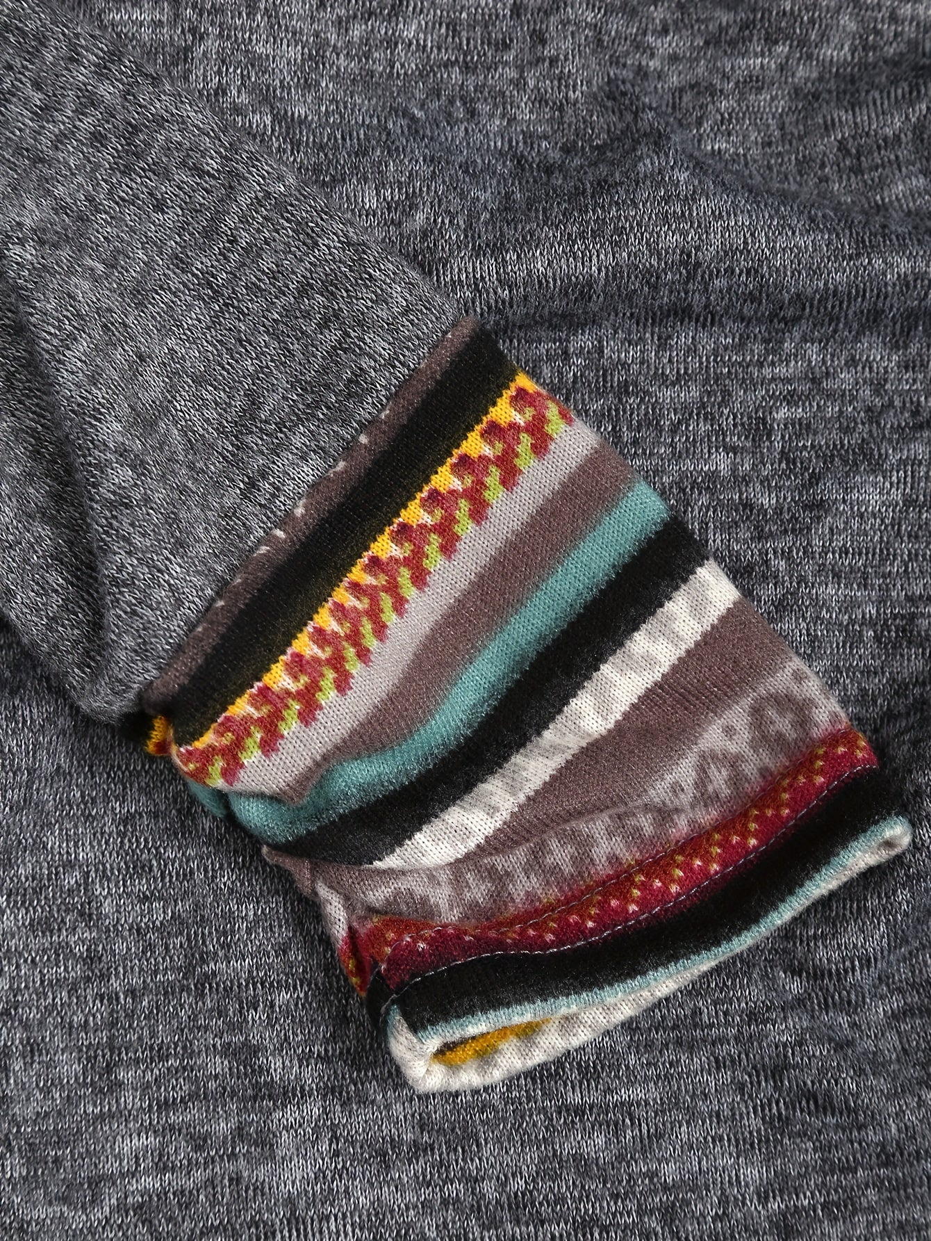 Sweat à capuche bohème patchwork pour femmes