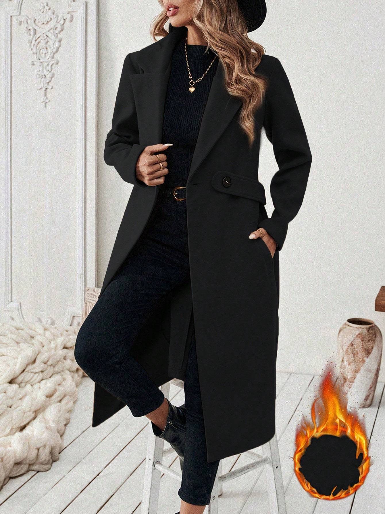 Manteau élégant en tweed Noa
