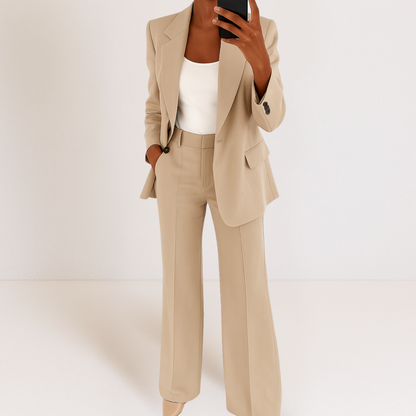 Ensemble blazer et pantalon sur mesure Elena