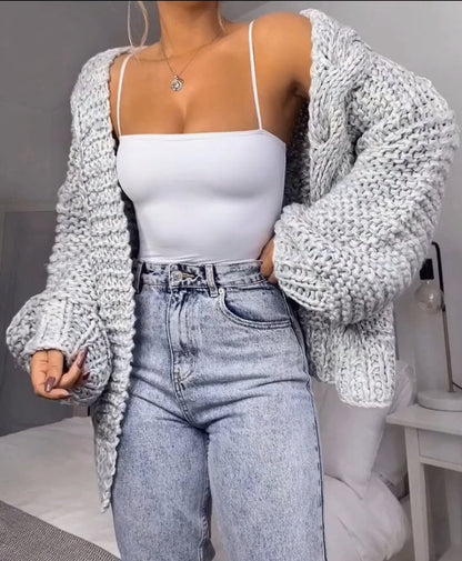 Dalia™ – Cardigan décontracté en grosse maille