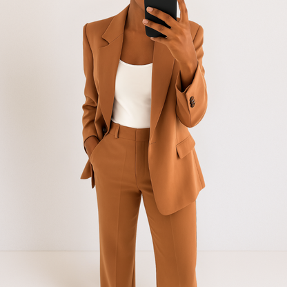 Ensemble blazer et pantalon sur mesure Elena