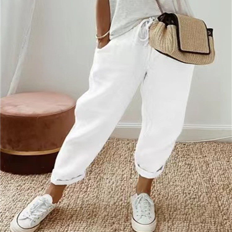 MAE – DÉCONTRACTÉ & PANTALON EN LIN ÉLÉGANT