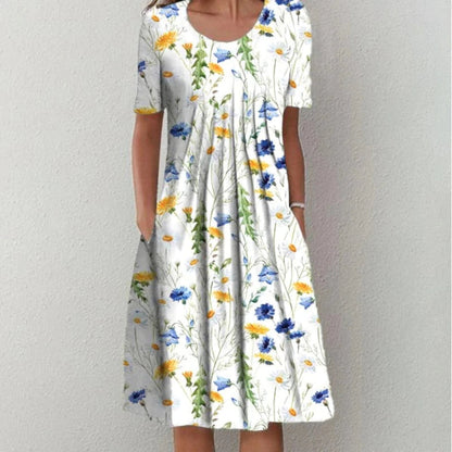 Celeste – Robe midi imprimée de tous les jours