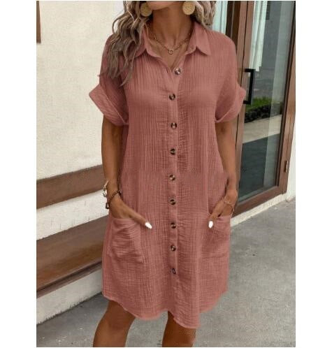 Robe chemise en lin Liva Everyday