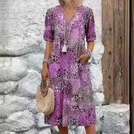 SARAH – ROBE MI-LONGUEUR VIBRANT