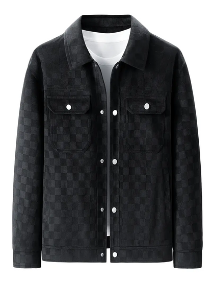 Veste en daim à carreaux Maverick