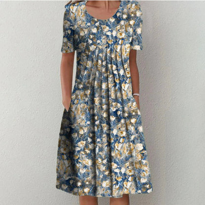 Celeste – Robe midi imprimée de tous les jours
