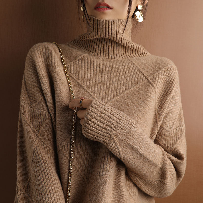 Adelina - Pull doux à col roulé