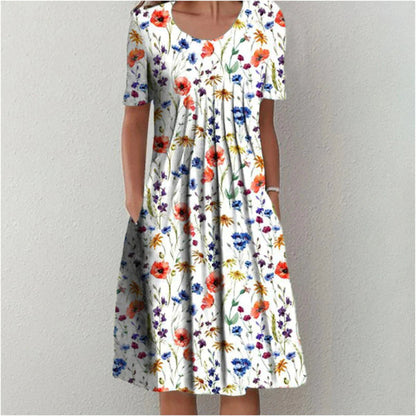 Celeste – Robe midi imprimée de tous les jours