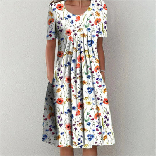Celeste – Robe midi imprimée de tous les jours