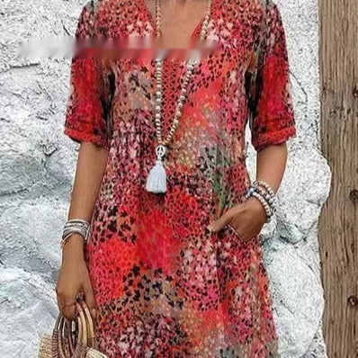 SARAH – ROBE MI-LONGUEUR VIBRANT