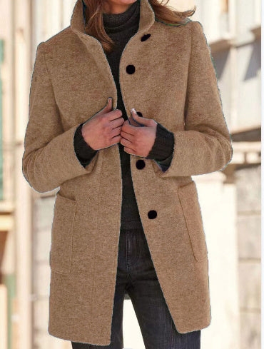 Anna | Manteau femme à col montant
