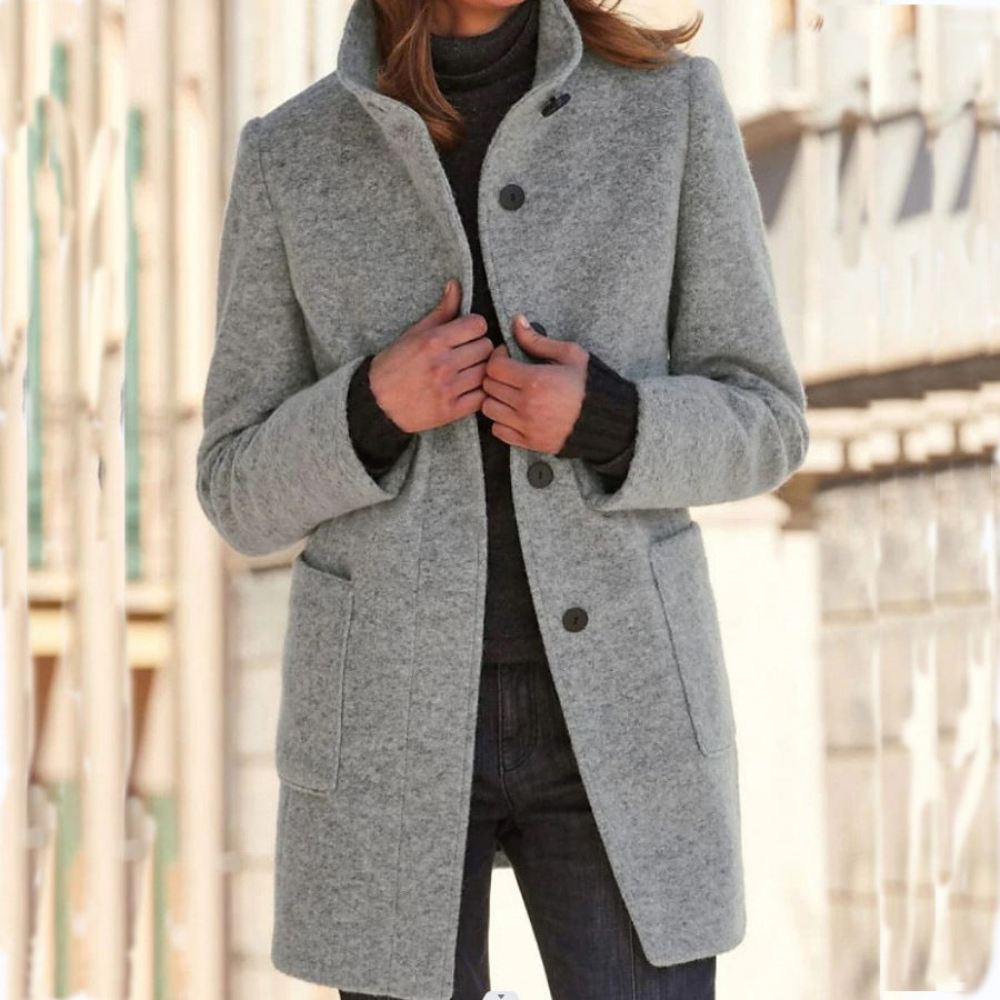Anna | Manteau femme à col montant