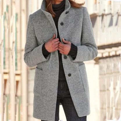 Anna | Manteau femme à col montant