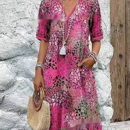 SARAH – ROBE MI-LONGUEUR VIBRANT