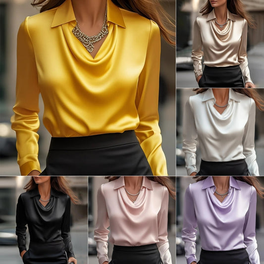 ÉLÉGANTE BLOUSE EN SATIN