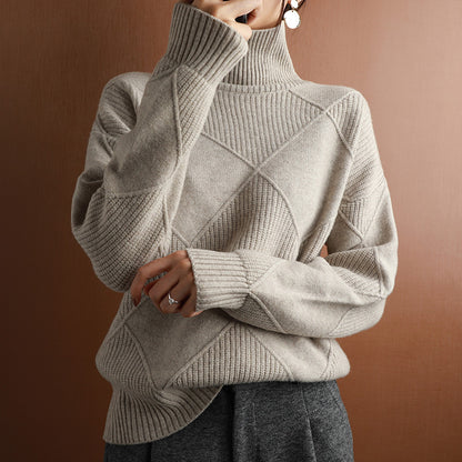 Adelina - Pull doux à col roulé