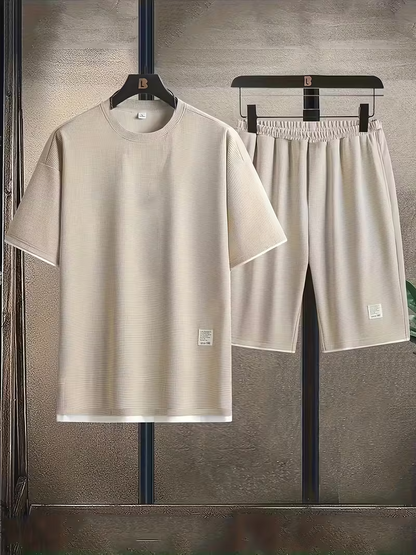 Ensemble de salon en tricot gaufré