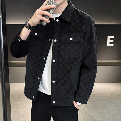 Veste en daim à carreaux Maverick