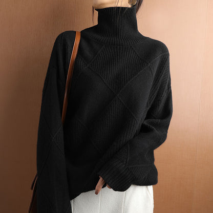 Adelina - Pull doux à col roulé
