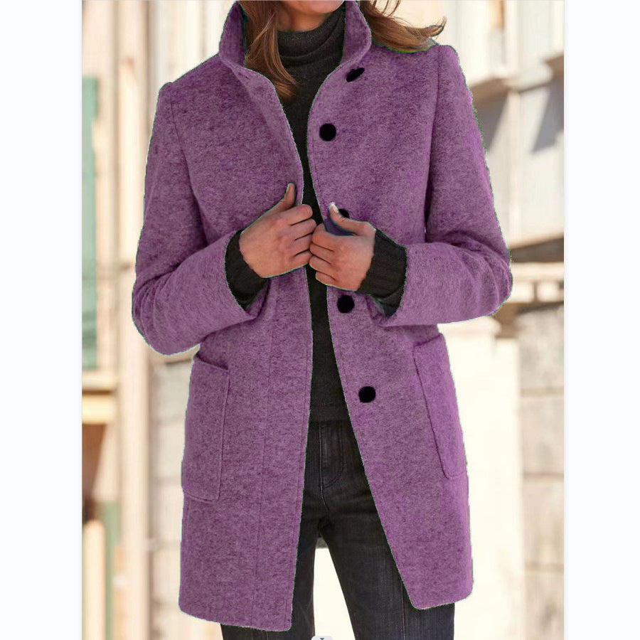 Anna | Manteau femme à col montant
