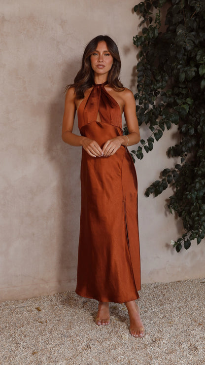 Vesta - Robe longue dos nu