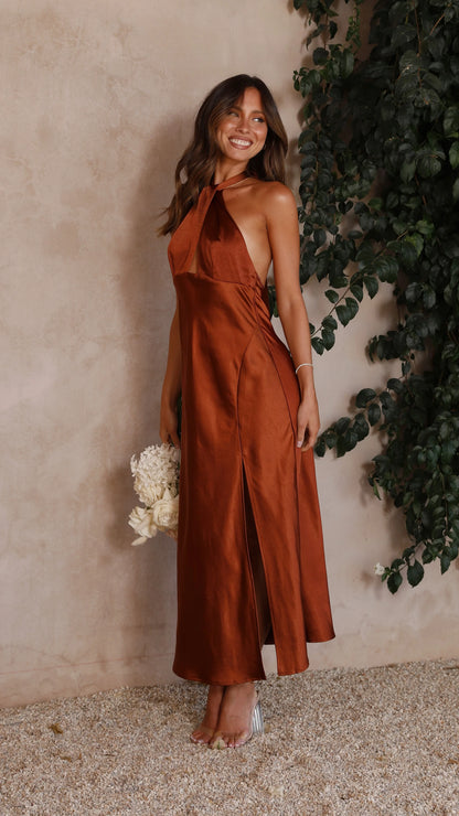 Vesta - Robe longue dos nu