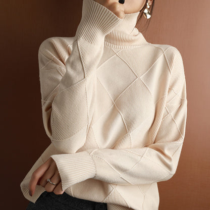 Adelina - Pull doux à col roulé