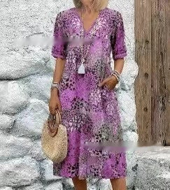 SARAH – ROBE MI-LONGUEUR VIBRANT