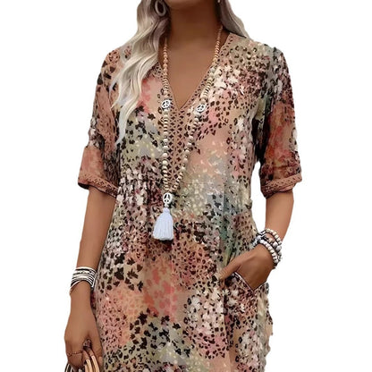 SARAH – ROBE MI-LONGUEUR VIBRANT
