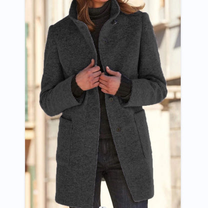 Anna | Manteau femme à col montant