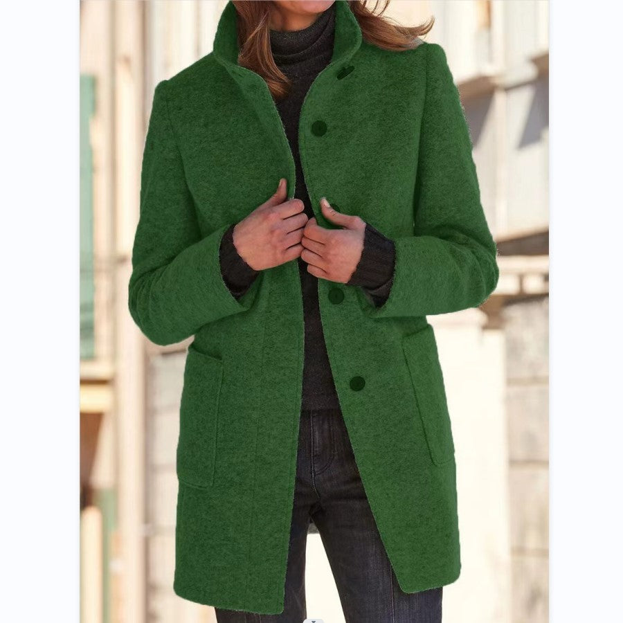 Anna | Manteau femme à col montant