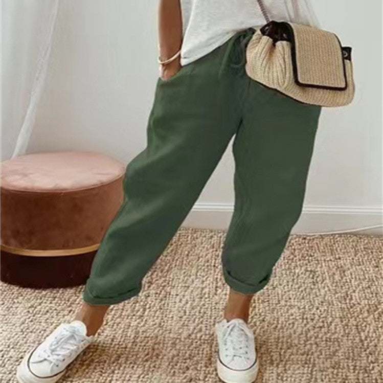 MAE – DÉCONTRACTÉ & PANTALON EN LIN ÉLÉGANT
