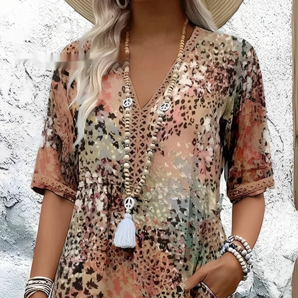 SARAH – ROBE MI-LONGUEUR VIBRANT