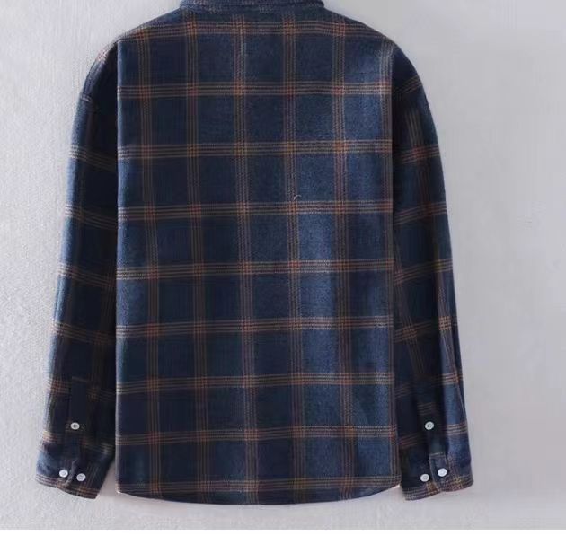 Chemise rustique en flanelle à carreaux