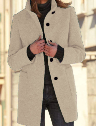 Anna | Manteau femme à col montant