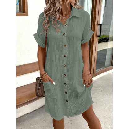 Robe chemise en lin Liva Everyday