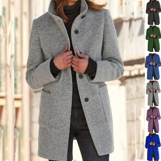 Anna | Manteau femme à col montant