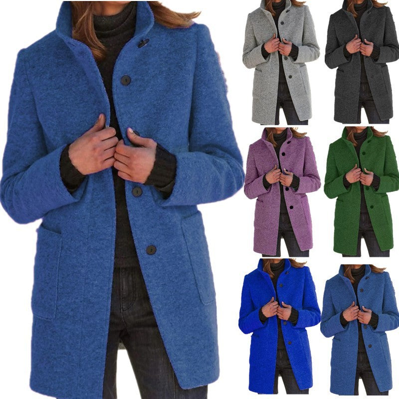 Anna | Manteau femme à col montant