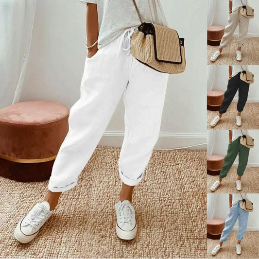 MAE – DÉCONTRACTÉ & PANTALON EN LIN ÉLÉGANT