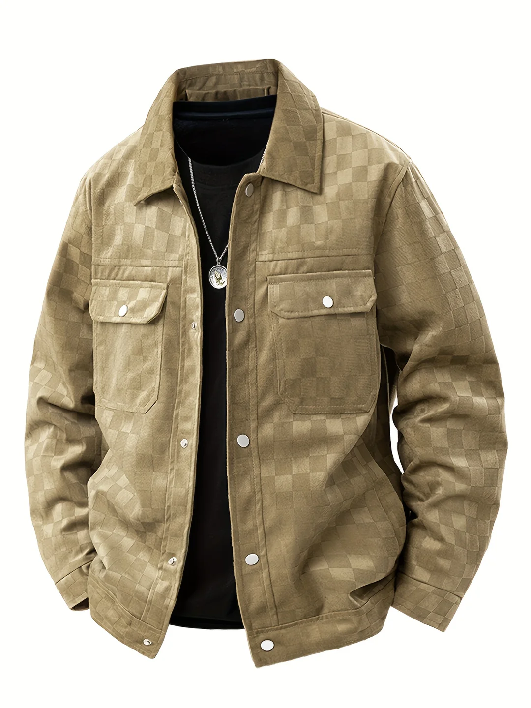 Veste en daim à carreaux Maverick