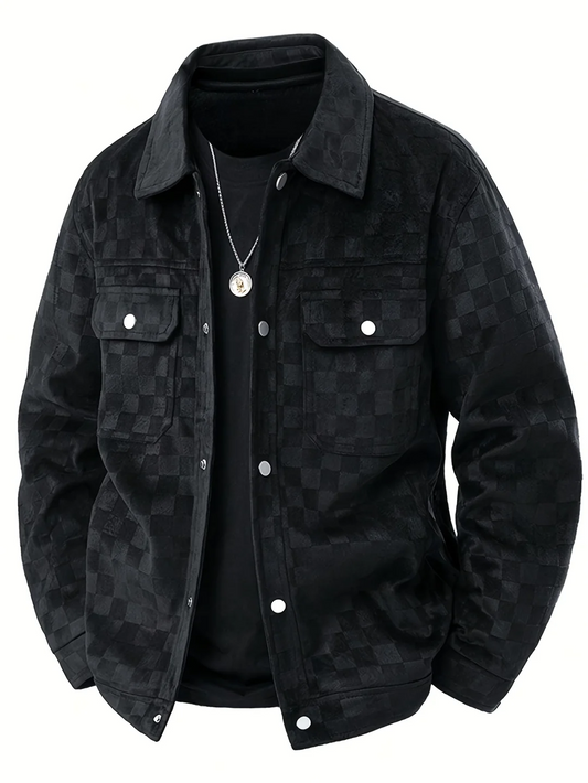 Veste en daim à carreaux Maverick