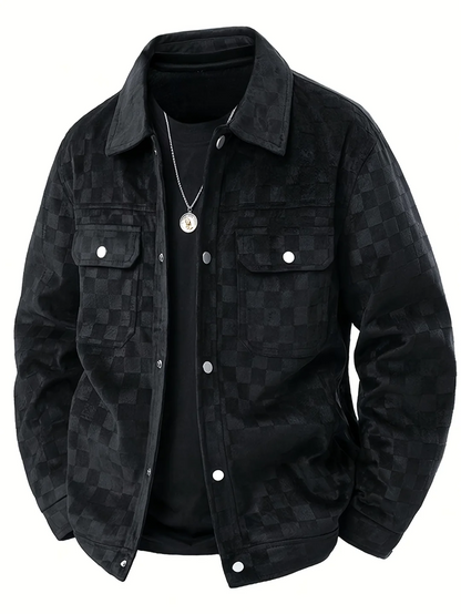 Veste en daim à carreaux Maverick