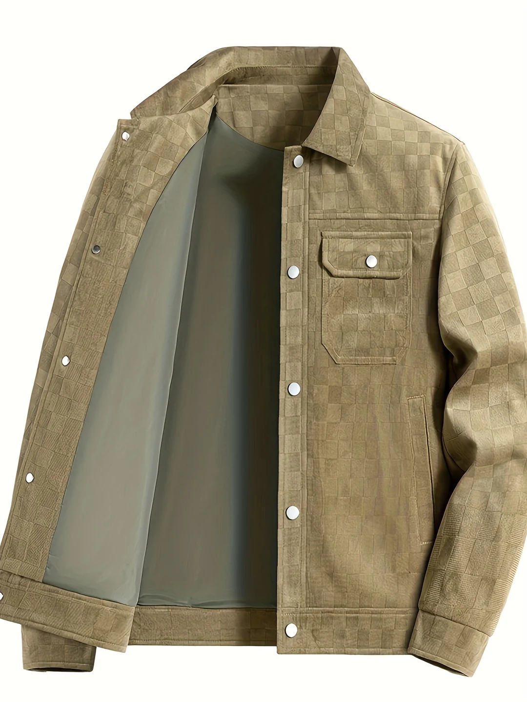 Veste en daim à carreaux Maverick